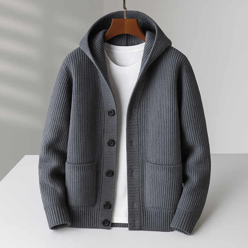 Tony | Herrecardigan i Uld