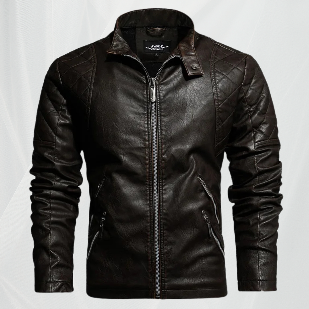 Tobias™ - Stilfuld herre læderjakke