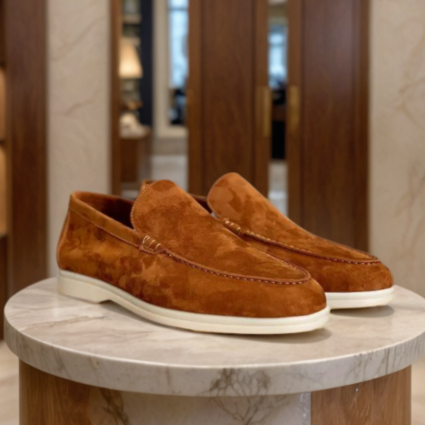 Sofistikeret Suede Elegance Loafers til Hverdag