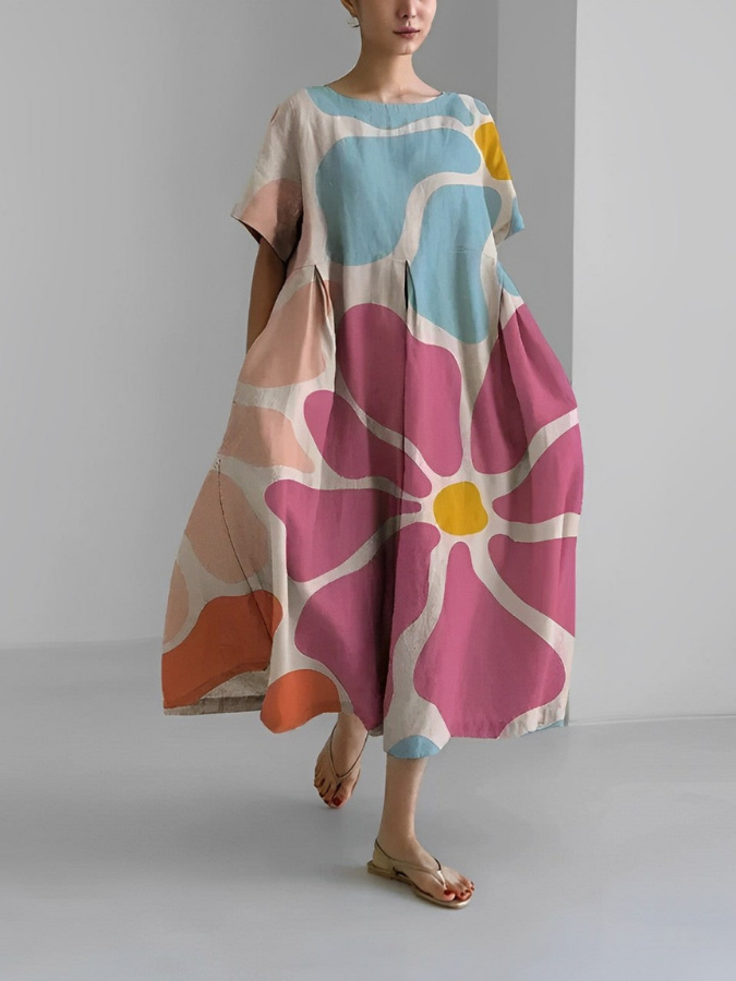 VALENTINA | Sommerkjole med Flot Snit og Bevægelsesfrihed