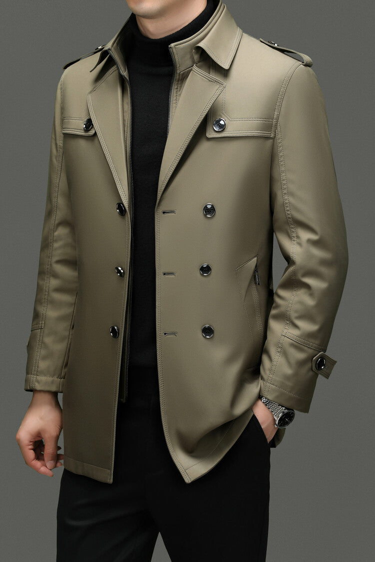 Rupert | Klassisk Mellemlang Herretrenchcoat