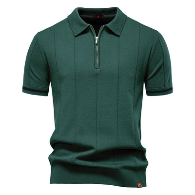 Per™ - Struktur-Zip-Poloshirt