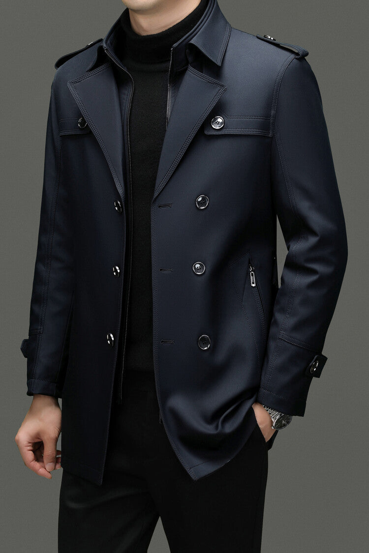 Rupert | Klassisk Mellemlang Herretrenchcoat